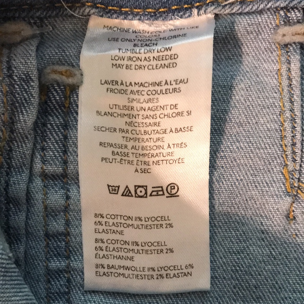Maeve by Anthropologie Collette Light Wash Blue Denim Patch Pocket Jeans 30 - Picture 11 of 17